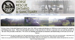 Desktop Screenshot of horserescueontario.org